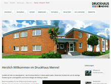 Tablet Screenshot of druckerei-menne.de